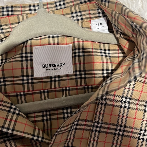 Baby Boys Burberry Shirt - Picture 2 of 3